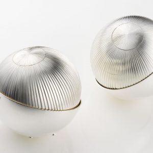Pair of Sterling Silver Orb Salt & Pepper Grinders