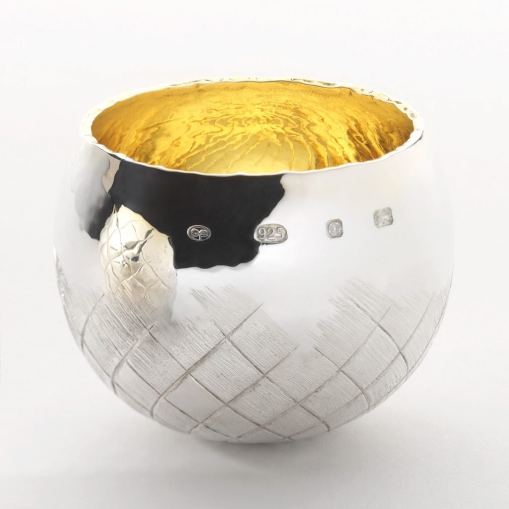 Cardoon Hallmarked Silver Tumbler Cup